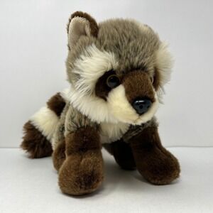 Adventure Planet Floppy Raccoon Plush 10" Fluffy Stuffed Animal Toy Cute Soft